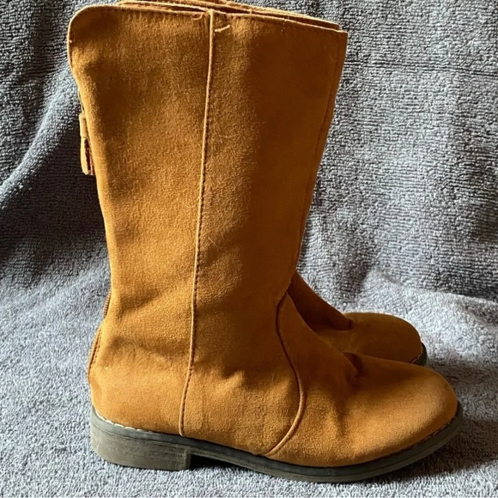 Boots Girls Size 12 Tassels Back‎ Zip Brown